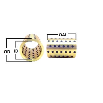HBN-486032 3 IN ID x 3.75 IN OD x 2.00 IN OAL Enduralube Graphite Plugged