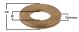 EXEW061201 | Oil & PTFE Impregnated Washer | 3/8 ID x 3/4 OD x 1/16 THICK